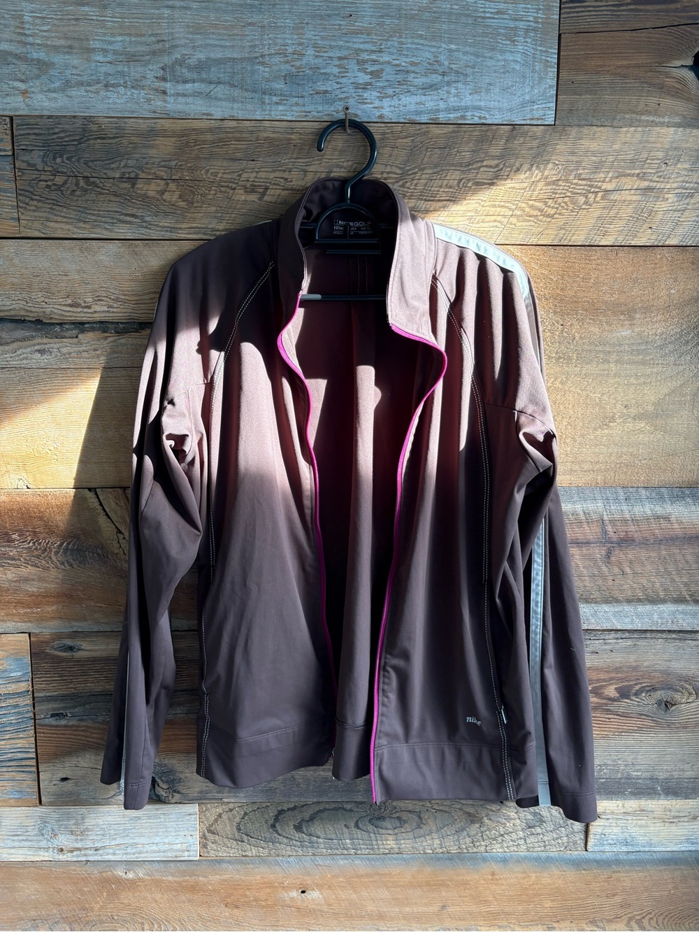 Nike Brown Golf Polo with White Logo